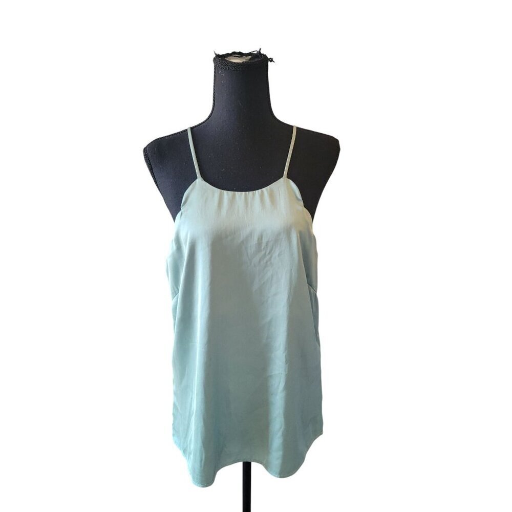 Willow Root Scalloped  Lined Sleevless Top Size S Delicate Colorful Preppy City - Picture 2 of 11
